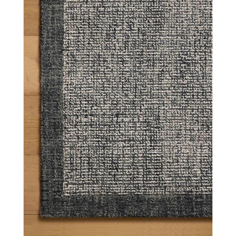 Magnolia Home by Joanna Gaines x Loloi Henley Ivory / Charcoal Area Rug, Rectangle 8'6" x 11'6"