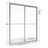Deluxe 49" W x 71.5" H Bypass Frameless Shower Door-14170994