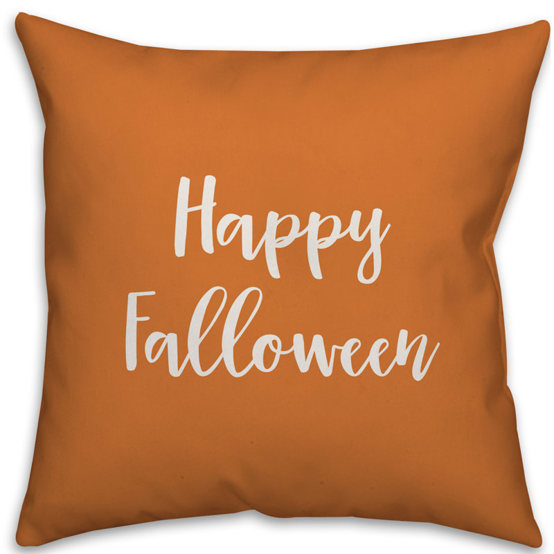 Oreiller carré, Orange, Coussin et housse de coussin