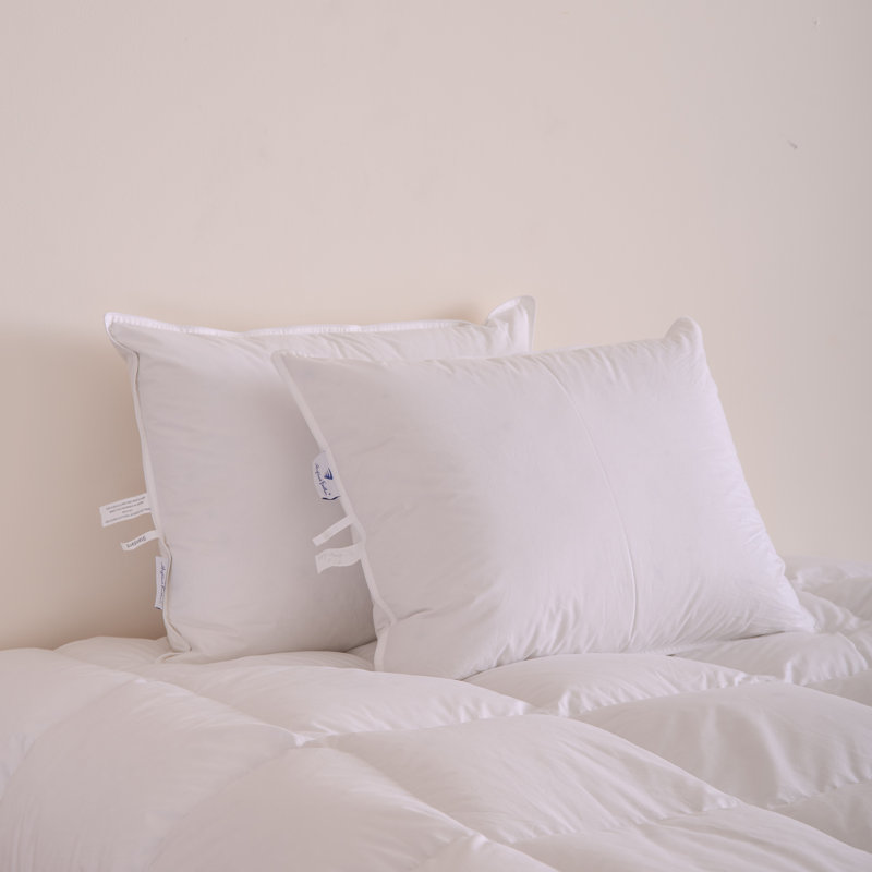 Housse de coussin en coton 233 TC Highland Feather 650 Loft, Grand lit