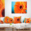 Coussin lombaire flowerswork en cascade à gerbera fleur
