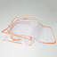 Sacs de rangement pour vêtements Sacs en PVC transparent et bordures à fermeture à glissière orange Sacs de rangement pour chandail Sac de rangement en plastique pour édredon, vêtements, couvertures