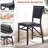 Ailse Folding Dining Chair Set Of 6, Upholstered PU Leather Dining Room Chairs, 6-Piece Faux Leather Parsons Chairs, Space-Saving Foldable Kitchen Armless Side Chair with Metal Frame, 300 lbs Capacity, For Dining Room, Living Room, Kitchen and Restaurant-330787331