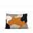 Orange/Off White/Beige/Black