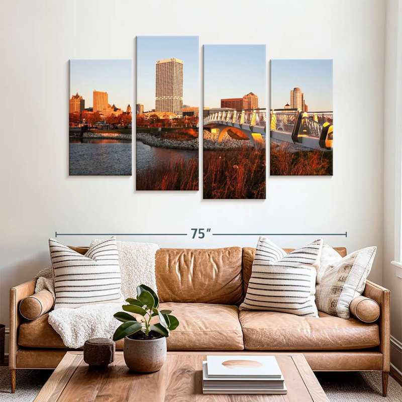 Sireci Milwaukee Autumn Sunset, 42" H x 68" W