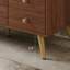 Meuble-lavabo autoportant moderne 36 po avec 1 armoire et 5 tiroirs, comptoir en pierre frittée, lavabo en céramique et pieds en acier inoxydable-1980152395-2036382739