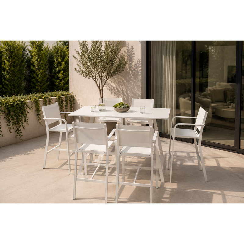 Sunset 7 Piece Bar Table Set