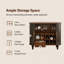 Bar 39 "Mid-Century avec cannelures et porte-bouteilles-129391263