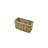 Set Of 3 Grey Rectangle Rattan Baskets