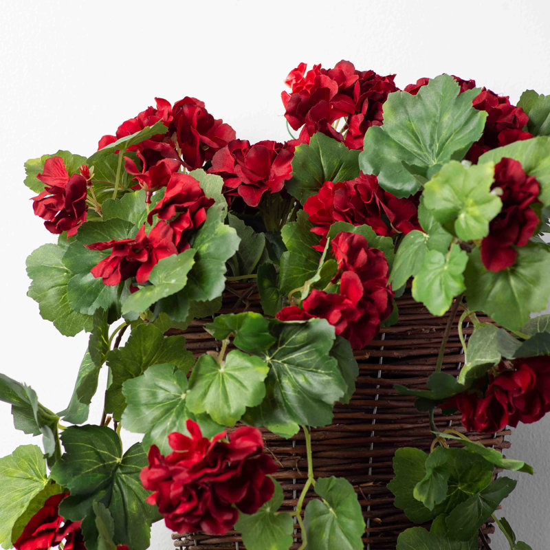 Panier en géranium