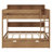 Bunk Bed Frame with Trundle and Built-in Storage Shelves-1782665729-1782665732