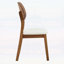Chaise d'appoint avec coussins en tissu respirant et dossiers évidés pour un usage domestique-680931003