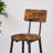 Round bar stool set with shelves, stool with backrest-1552440949-1552440948