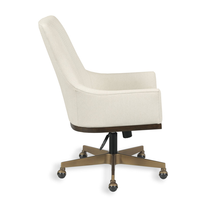 Dinah Desk Chair, Vinyl Ecosense Vanilla
