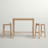 Arlyce 2 - Person Solid Wood Top Four Leg Base Dining Set