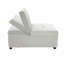 Canapé-lit convertible en sherpa blanc