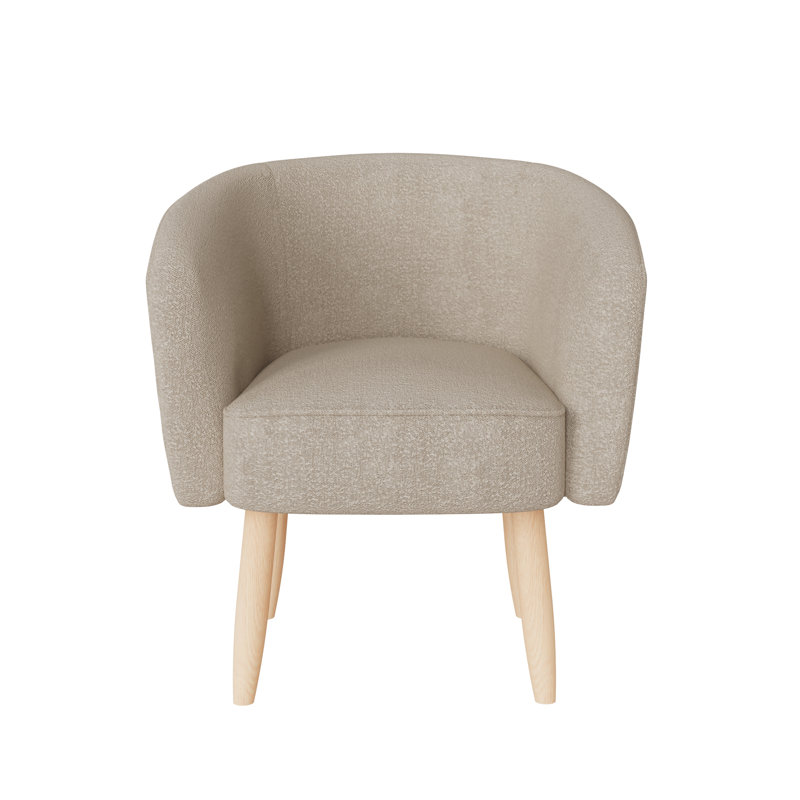 Highgate Upholstered Barrel Chair, Grey