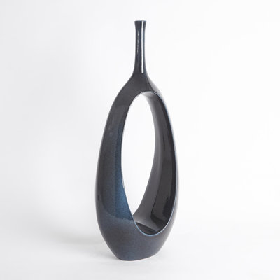 Open Oval Ring Vase-Celestial