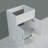 24in White Paint Free Laundry Tub Cabinet W/ Stainless Steel Combo(Update)