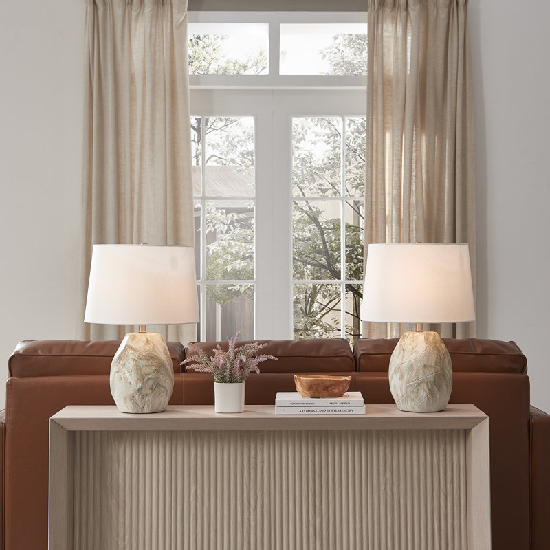 Ensemble de lampes de table en céramique 22,5 po Donnach