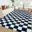 Abstract Rug Checkerboard Area Carpet Machine Washable Non-slip Stain Resistant Rugs for BedroomNurseryLiving RoomHome Office-935604663-935604658