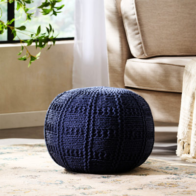Pouf rond en coton 20 x 20 YUNY