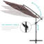 Parasol en porte-à-faux 10 pi Montre-722057546