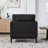 35.4 "Wide Modern Farmhouse Performance Accent Chair With Wood Legs, Wood Base Reading Armchair Single Sofa With Two Bolster Pillows For Living Room Offices And Lounge, Boucle.-294268057-294268052