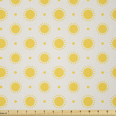 Derise Sun Motif Colourful Summer Multi-Purpose Fabric