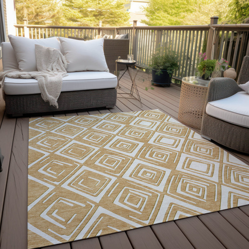 Tapis intérieur / extérieur mâle avec envers antidérapant, Rectangle 9 pi x 12 pi