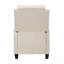Fauteuil inclinable en tissu rembourré avec dossier en bois massif et confort de style transitionnel 1pc-1904177747