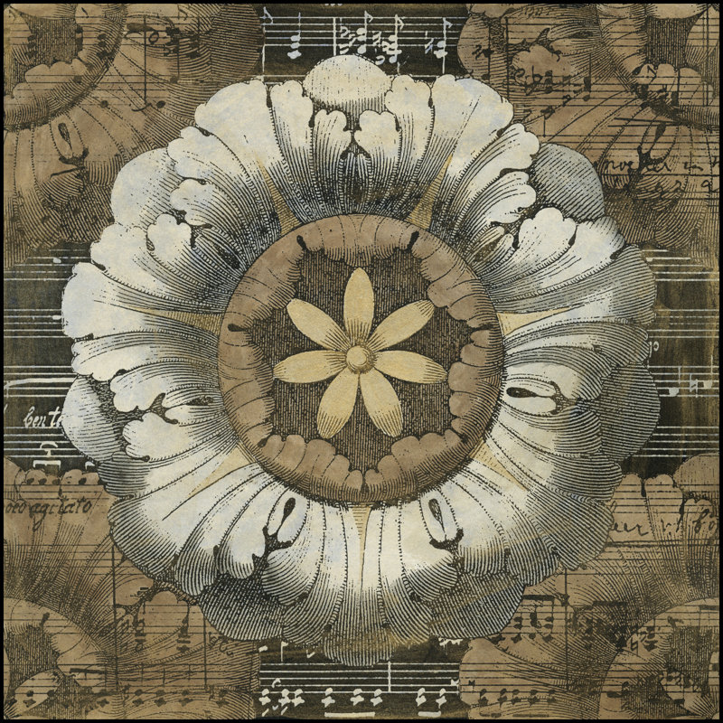 Rosette Detail II by Vision Studio - Wrapped Canvas Art Prints, 30cm H x 30cm W