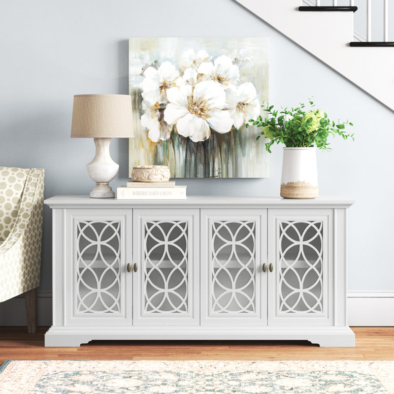 Ellzey Unfinished TV Stand for TVs up to 65", White
