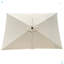 Parasol d'extérieur imperméable 6 x 9 pi avec manivelle et bouton poussoir inclinable-1491699520
