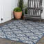 Tapis d'intérieur / extérieur bleu marine / crème Amora-1105023475