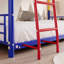 Triple lits simples superposés, lit superposé simple au-dessus d'un lit simple en métal robuste pour enfants, lits superposés en métal avec garde-corps, échelle et rangement, facile à assembler-182109839