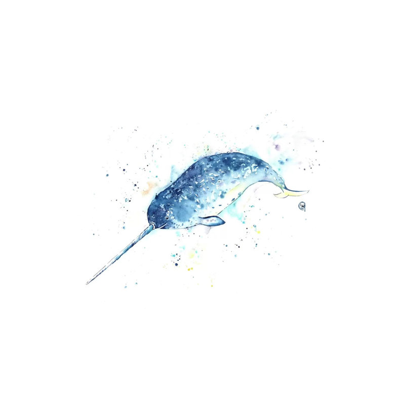 Unicorn Of The Sea by Lisa Whitehouse - Wrapped Canvas Gallery-Wrapped Canvas Giclée, 66.04 cm H x 45.72 cm W