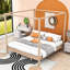 Wooden Frame Canopy Bed with Sturdy Construction-915865511-915865504