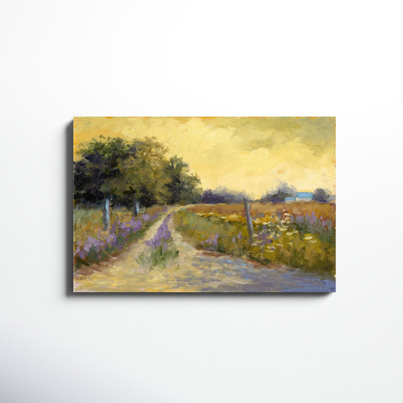 «FaIIs Golden Fields», peinture sur toile, H 24 po x l 36 po