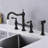 Bridge Dual Handles Kitchen Faucet With Pull-Out Side Spray In-104406387