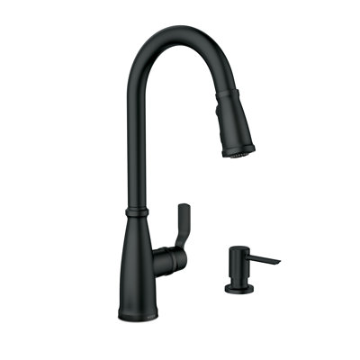 Robinet de cuisine rétractable à poignée simple Nolia avec Powerboost et Reflex