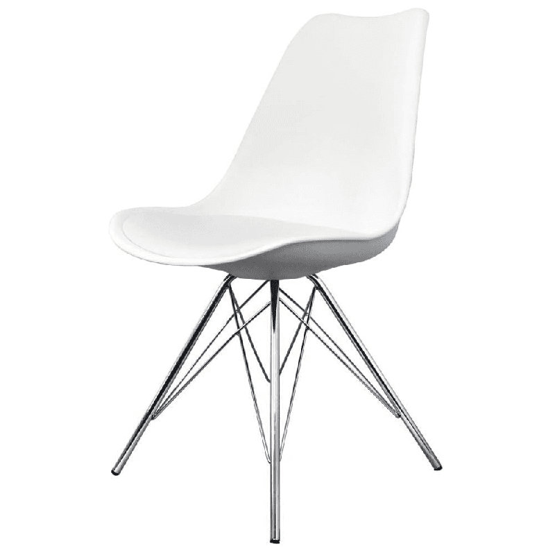 Topeka 45cm H Upholstered Side Chair, White