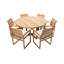 Venice 7 - Piece Solid Wood Dining Set-991124575