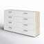 Commode double à huit tiroirs de l 55,12 po Gianna-1331761671
