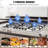 VEVOR 30" Natural Gas 5 Burner Cooktop