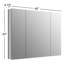 KOHLER Verdera® Aluminum Triple-Door Medicine Cabinet, Frameless with Adjustable Shelves-1923176726