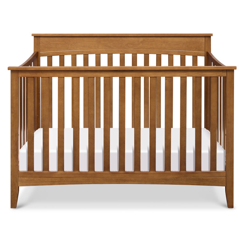 Chestnut Pine Wood 4-in-1 Convertible Crib
