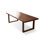 Light-walnut Rectangular Solid Wood Dining Table