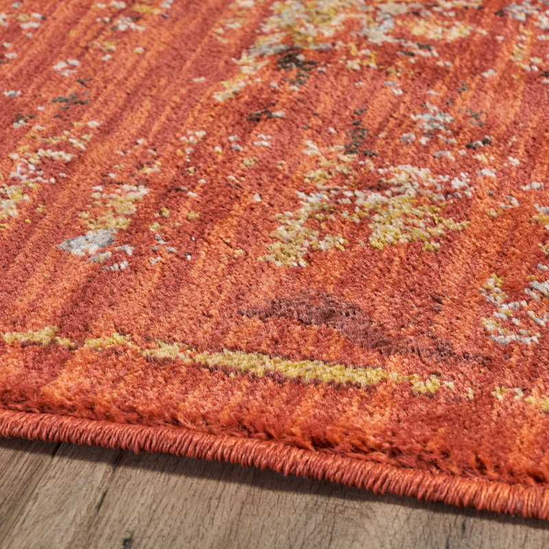 Tapis en polypropylène à motif géométrique abstrait 7 pi 8 po x 10 pi 8 po Sabato, Rectangle 7 pi 8 po x 10 pi 8 po
