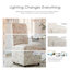 Chaise d'appoint rembourrée Colette avec roulettes-1534172661